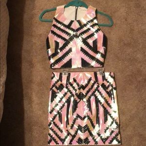 Tobi two piece sequin set